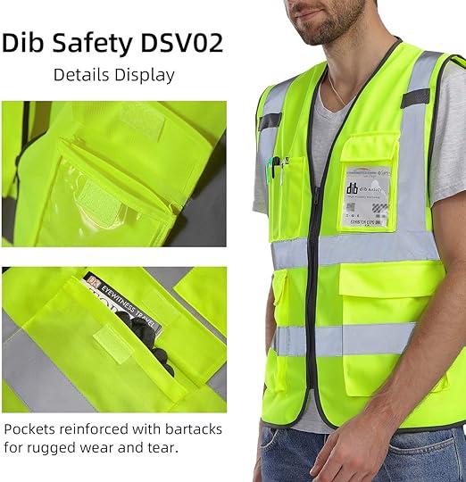 high visibility vest for construction