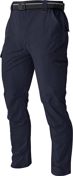 CQR Men's Flex Ripstop Tactical Pants, Water Repellent Stretch Cargo Pants,  Ligh
